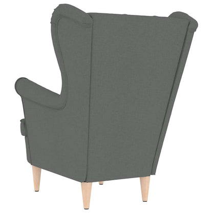 Fauteuil 74x84x100 cm stof donkergrijs