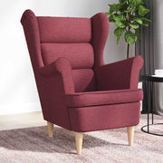 Armchair 74x84x100 cm fabric burgundy