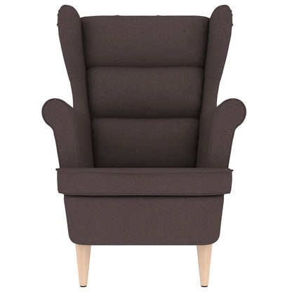 Fauteuil 74X84X100 Cm Stof Donkerbruin