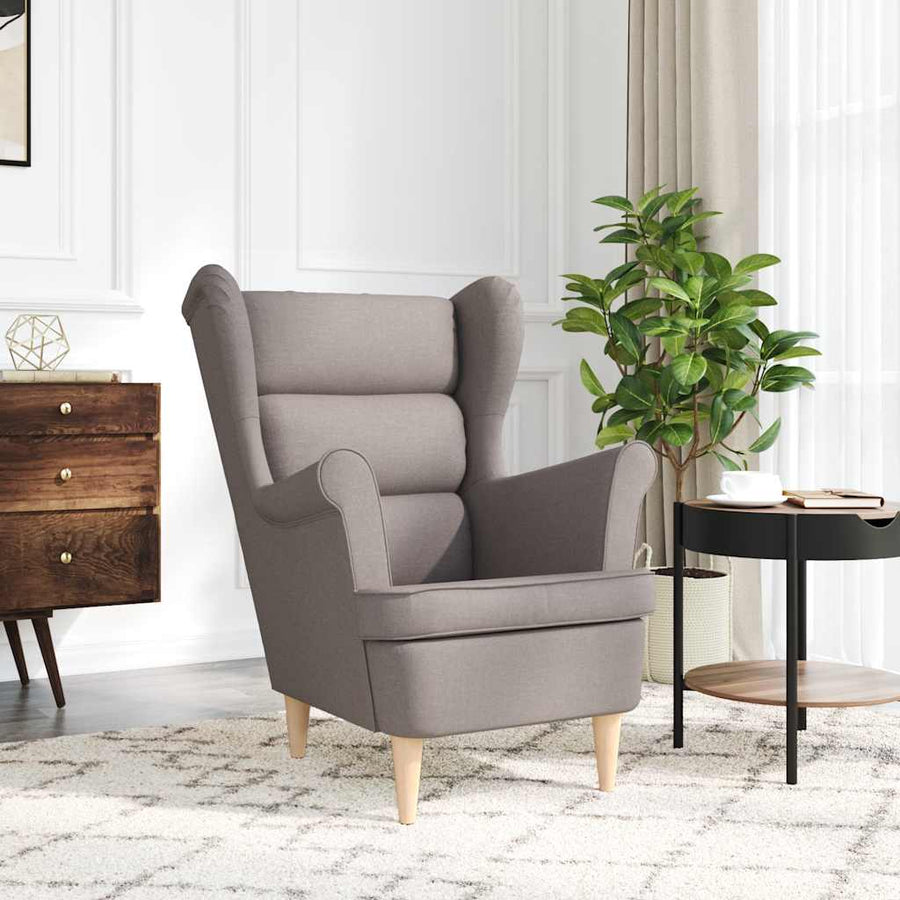 Fauteuil 74x84x100 cm stof taupe