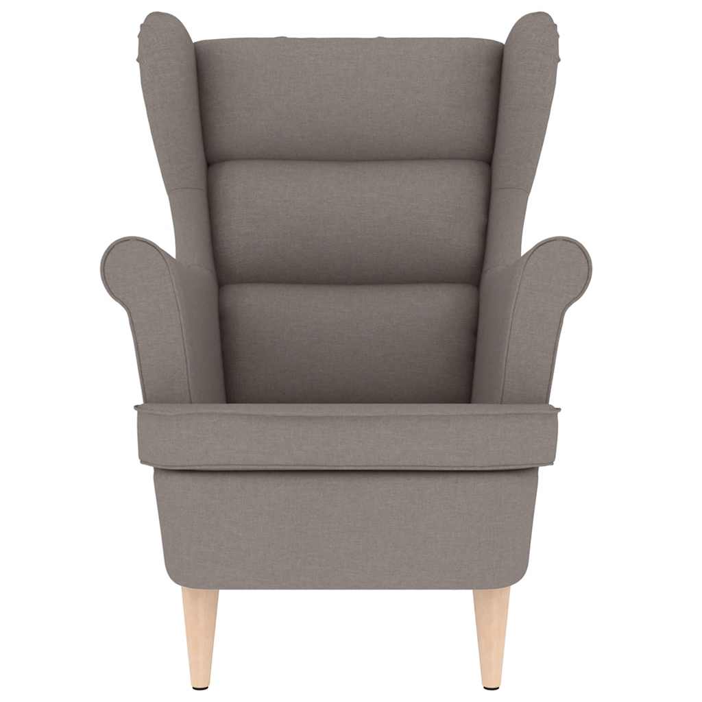 Fauteuil 74x84x100 cm stof taupe