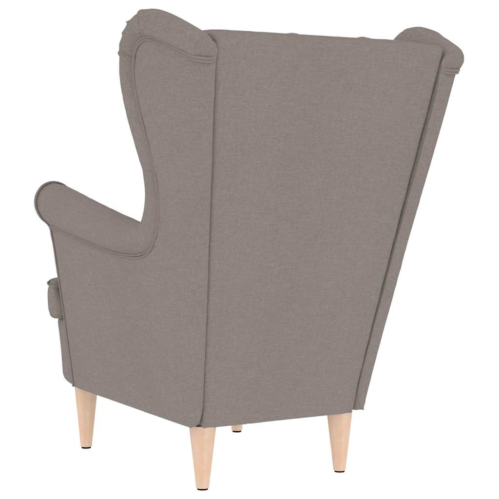 Fauteuil 74x84x100 cm stof taupe
