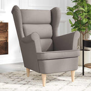 Armchair 74x84x100 cm fabric taupe