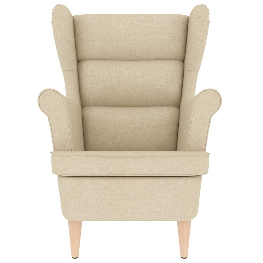 Fauteuil 74X84X100 Cm Stof Crèmekleurig