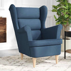 Armchair 74x84x100 cm fabric blue