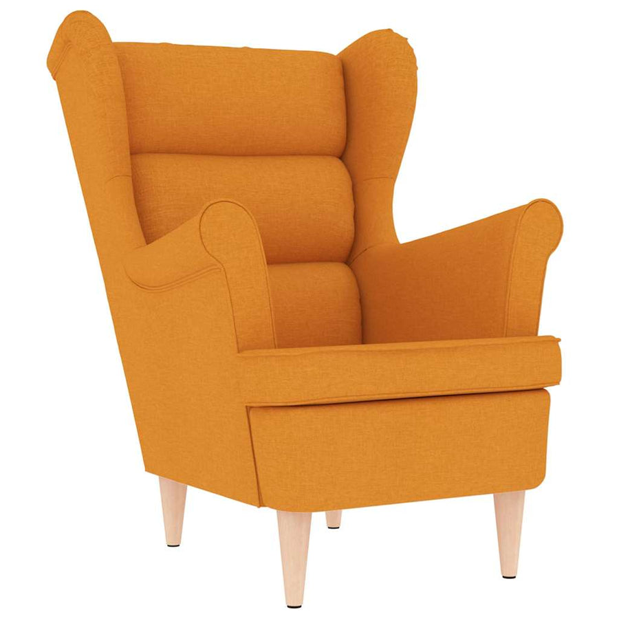 Fauteuil 74x84x100 cm stof donkergeel