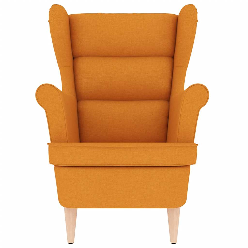 Fauteuil 74x84x100 cm stof donkergeel