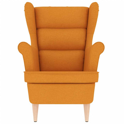 Fauteuil 74x84x100 cm stof donkergeel