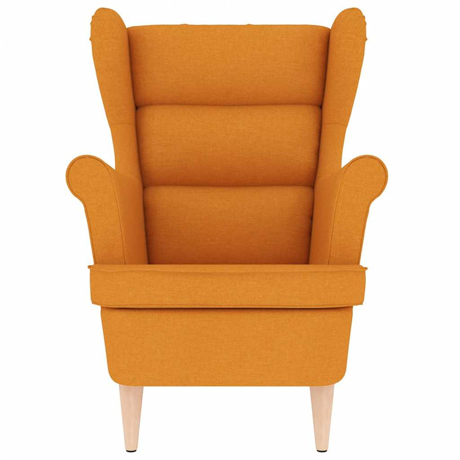 Fauteuil 74x84x100 cm stof donkergeel