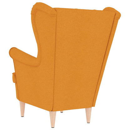 Fauteuil 74x84x100 cm stof donkergeel
