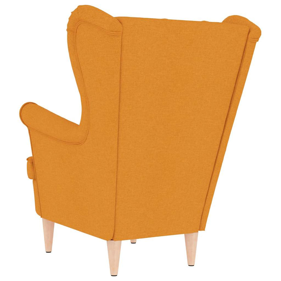 Fauteuil 74x84x100 cm stof donkergeel