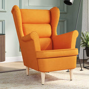 Armchair 74x84x100 cm fabric dark yellow