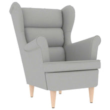 Fauteuil 74x84x100 cm stof wolkengrijs