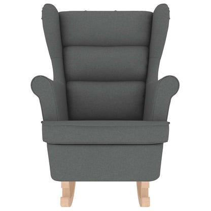 Schommelstoel 74x90x102 cm stof donkergrijs