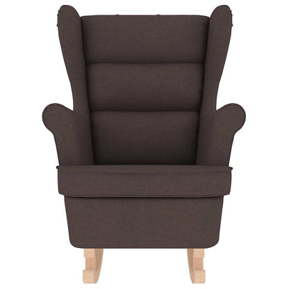 Schommelstoel 74x90x102 cm stof donkerbruin