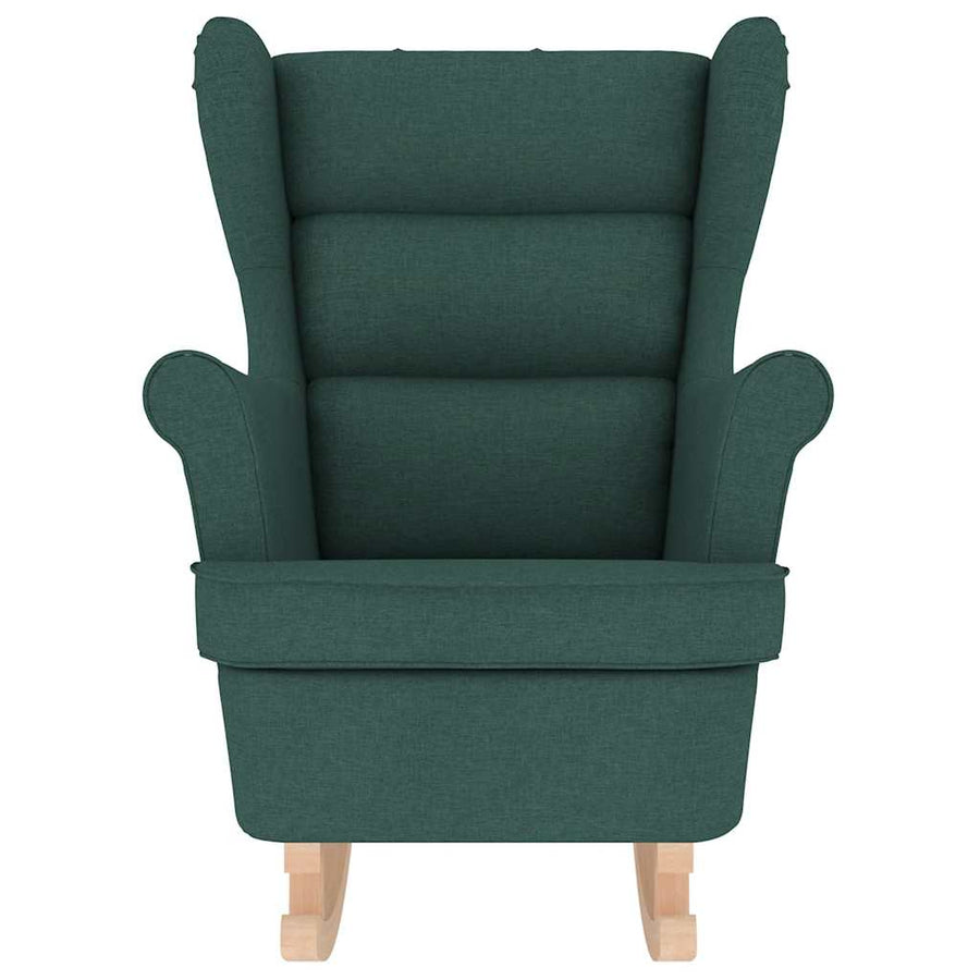 Schommelstoel 74x90x102 cm stof donkergroen