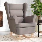 Rocking chair 74x90x102 cm fabric taupe