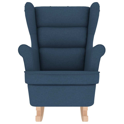 Schommelstoel 74x90x102 cm stof blauw