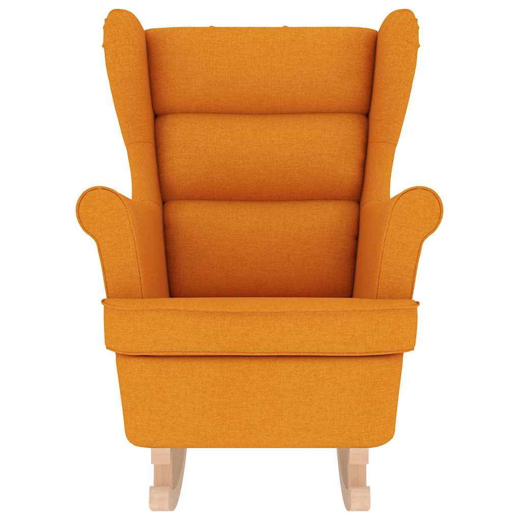Schommelstoel 74x90x102 cm stof donkergeel