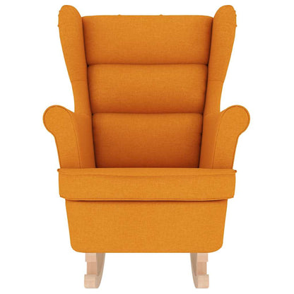 Schommelstoel 74x90x102 cm stof donkergeel
