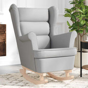 Rocking chair 74x90x102 cm cloud grey fabric