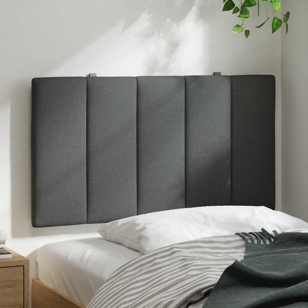 Hoofdbordkussen 80 cm stof donkergrijs