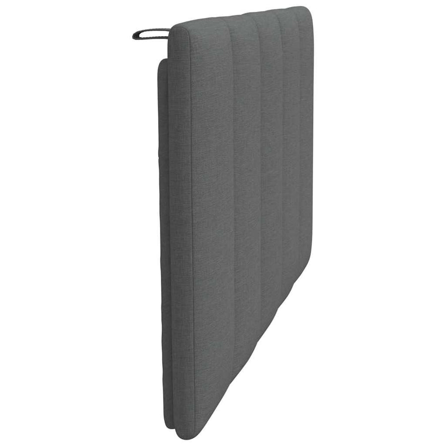 Hoofdbordkussen 80 cm stof donkergrijs