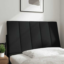 Hoofdbordkussen 80 cm stof zwart