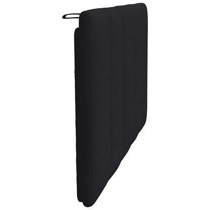Hoofdbordkussen 80 cm stof zwart