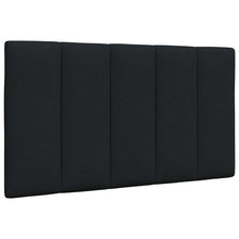 Hoofdbordkussen 80 cm stof zwart