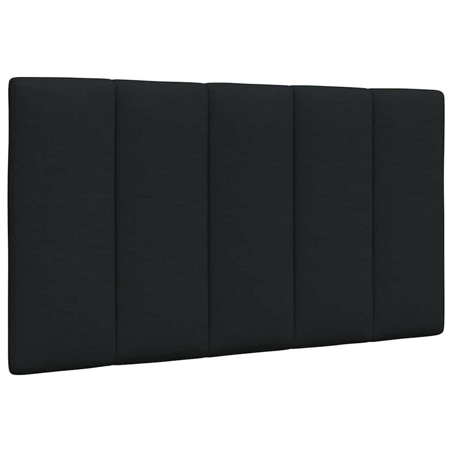 Hoofdbordkussen 80 cm stof zwart