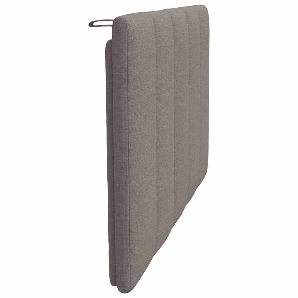 Hoofdbordkussen 80 cm stof taupe