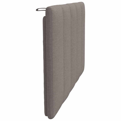 Hoofdbordkussen 80 cm stof taupe