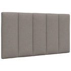 Hoofdbordkussen "Hanko" 80 cm stof taupe