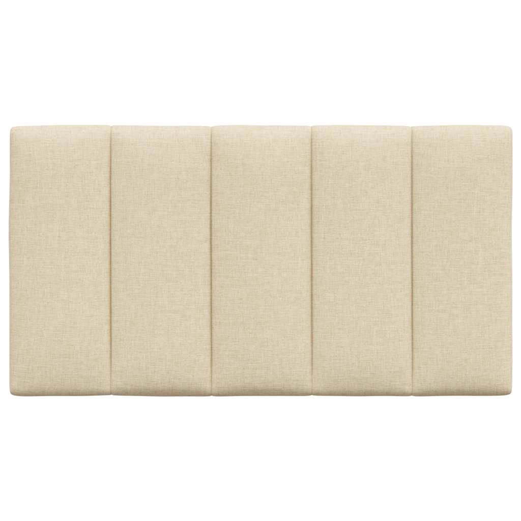 Hoofdbordkussen 80 cm stof crèmekleurig