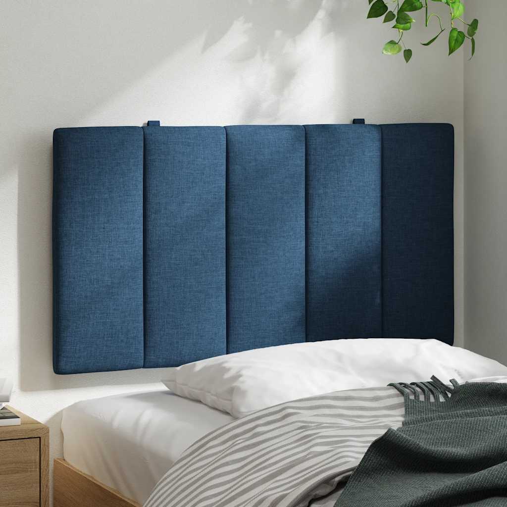 Hoofdbordkussen 80 cm stof blauw