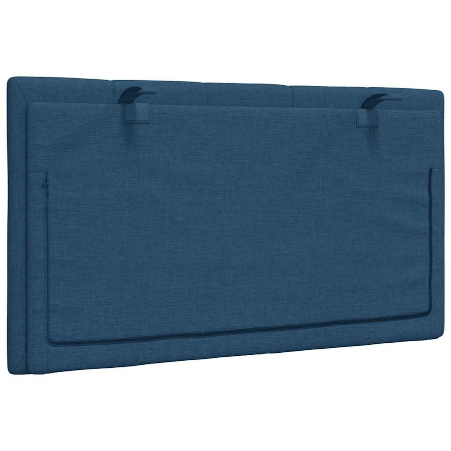 Hoofdbordkussen 80 cm stof blauw