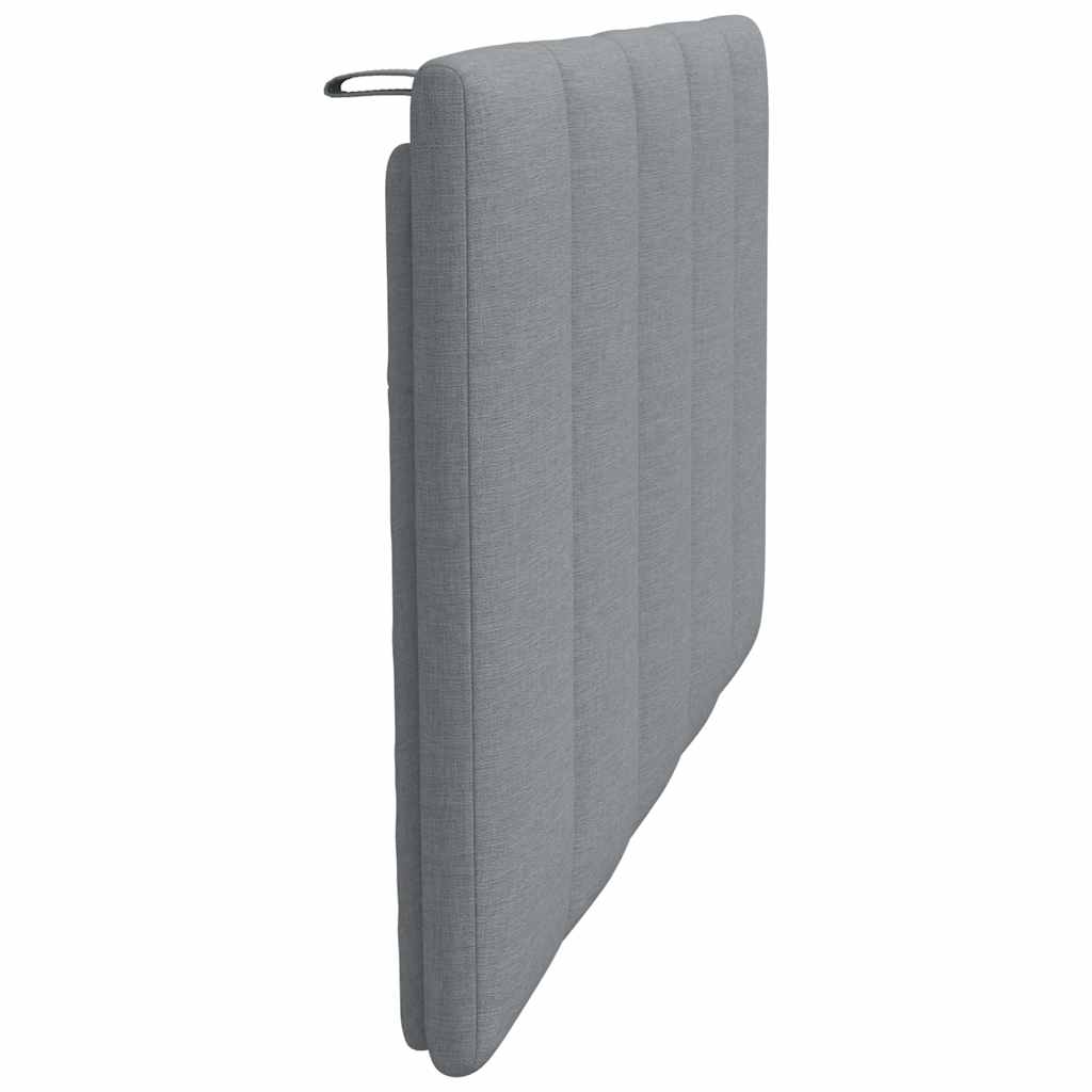 Hoofdbordkussen 90 cm stof lichtgrijs