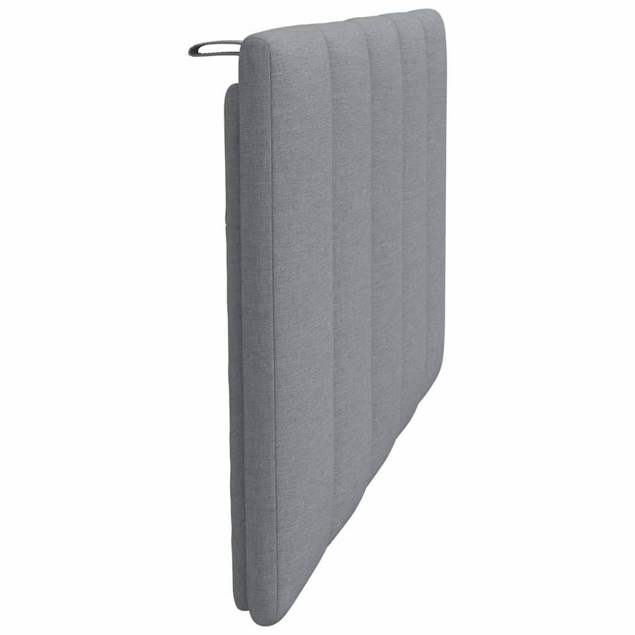 Hoofdbordkussen 90 cm stof lichtgrijs