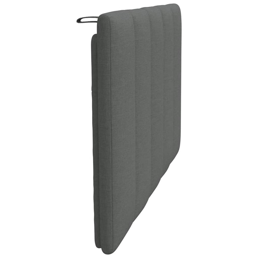 Hoofdbordkussen 90 cm stof donkergrijs
