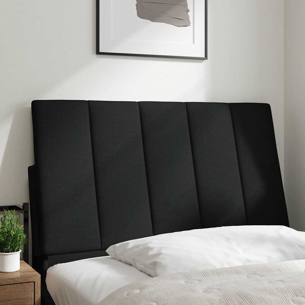 Hoofdbordkussen 90 cm stof zwart