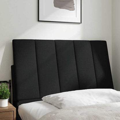 Hoofdbordkussen 90 cm stof zwart