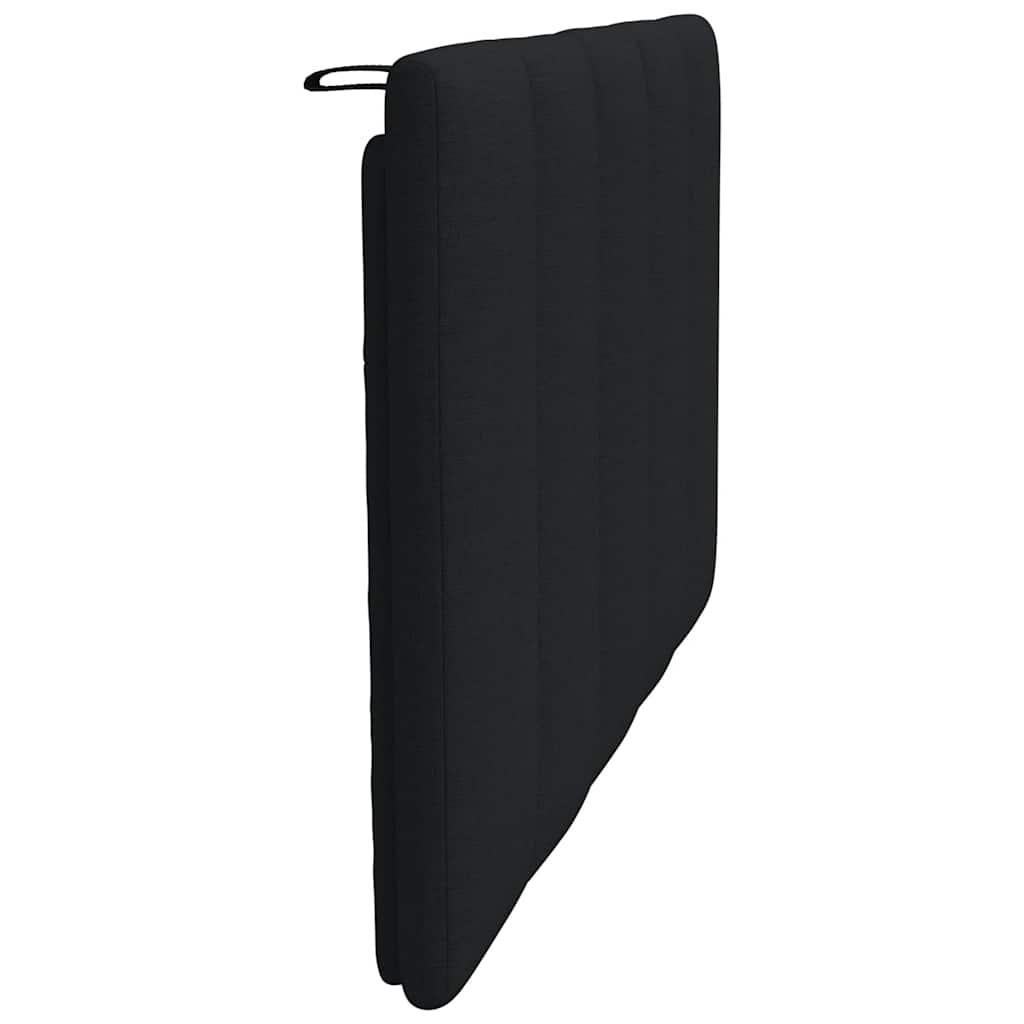 Hoofdbordkussen 90 cm stof zwart