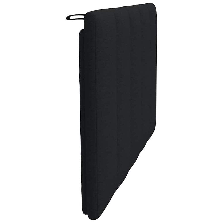 Hoofdbordkussen 90 cm stof zwart