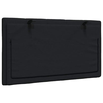 Hoofdbordkussen 90 cm stof zwart