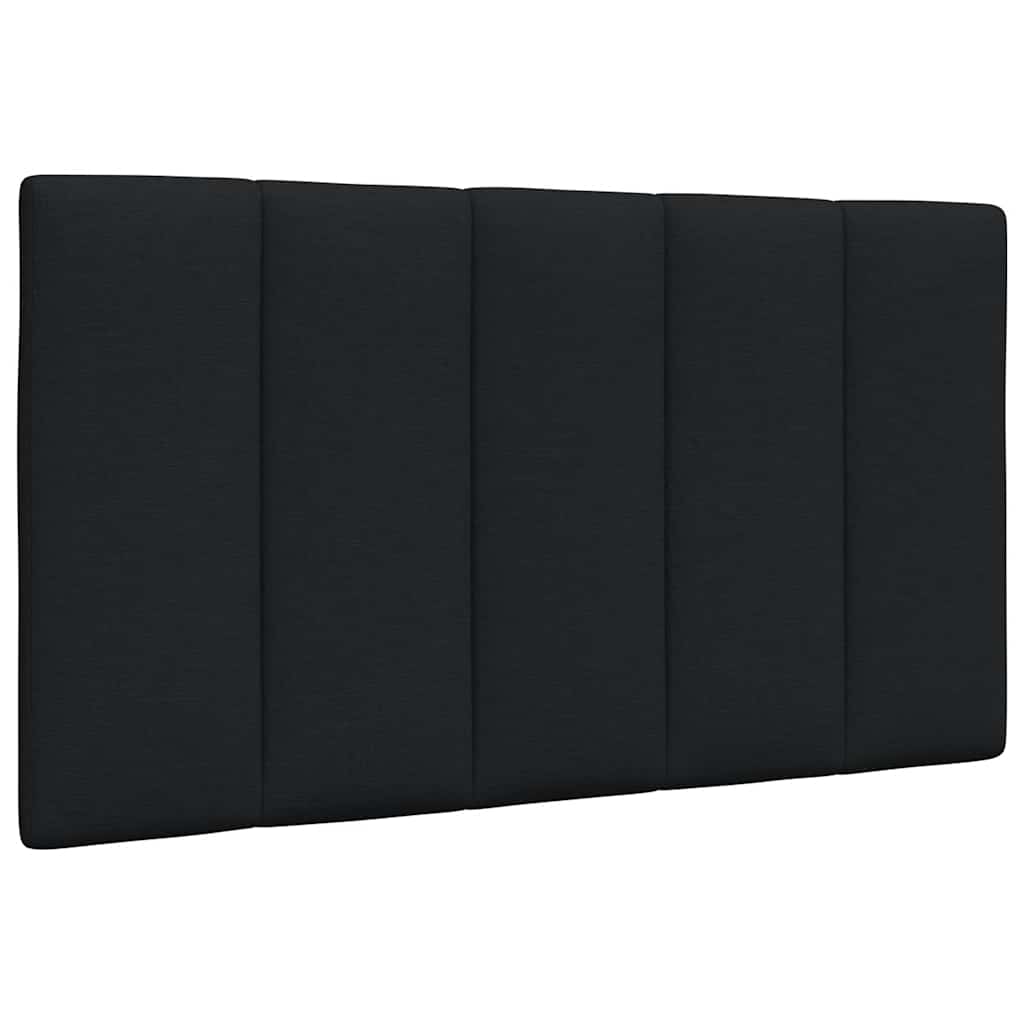 Hoofdbordkussen 90 cm stof zwart