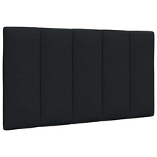 Hoofdbordkussen 90 cm stof zwart