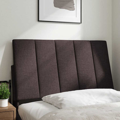 Hoofdbordkussen 90 cm stof donkerbruin