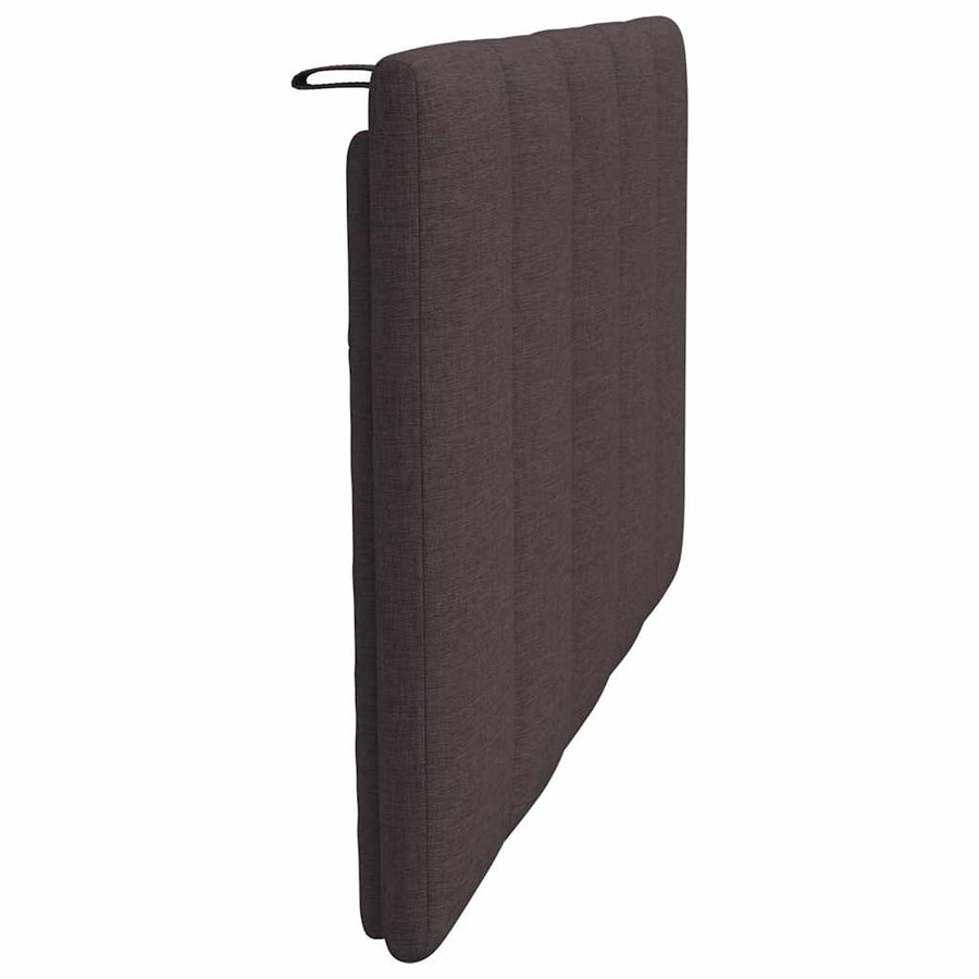 Hoofdbordkussen 90 cm stof donkerbruin