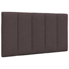 Headboard Cushion "Hanko" 90 cm fabric dark brown